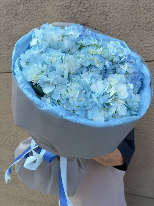 Букет из 9 гортензий chantal стиль, артикул F1458047 - 11990 рублей, доставка по городу. Flawery - доставка цветов