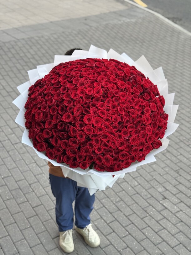 301 шт красные розы, артикул F1445657 - 69999 рублей, доставка по городу. Flawery - доставка цветов