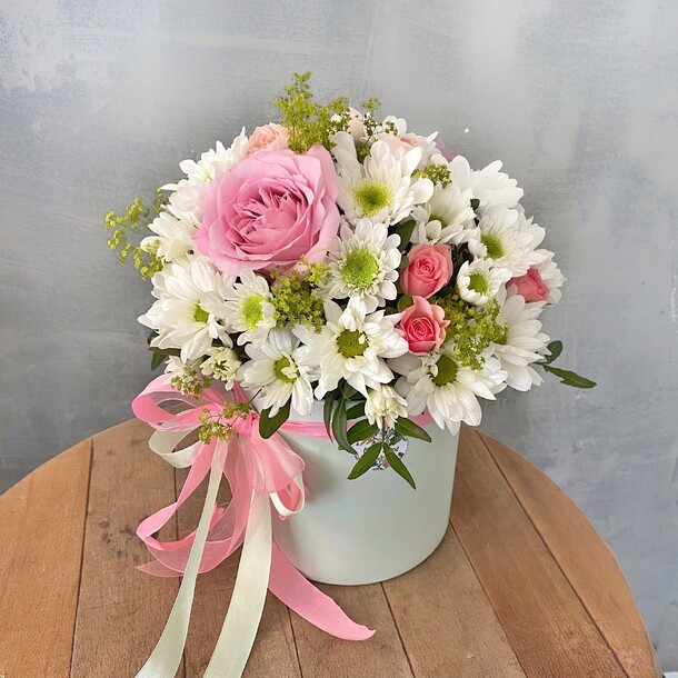 Кудряшка ромашка, артикул F1289228 - 5600 рублей, доставка по городу. Flawery - доставка цветов