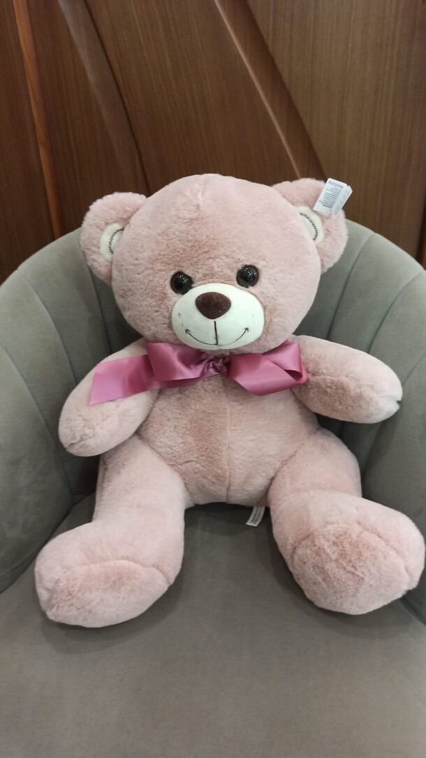 Розовая мишка, артикул F1311702 - 2200 рублей, доставка по городу. Flawery - доставка цветов
