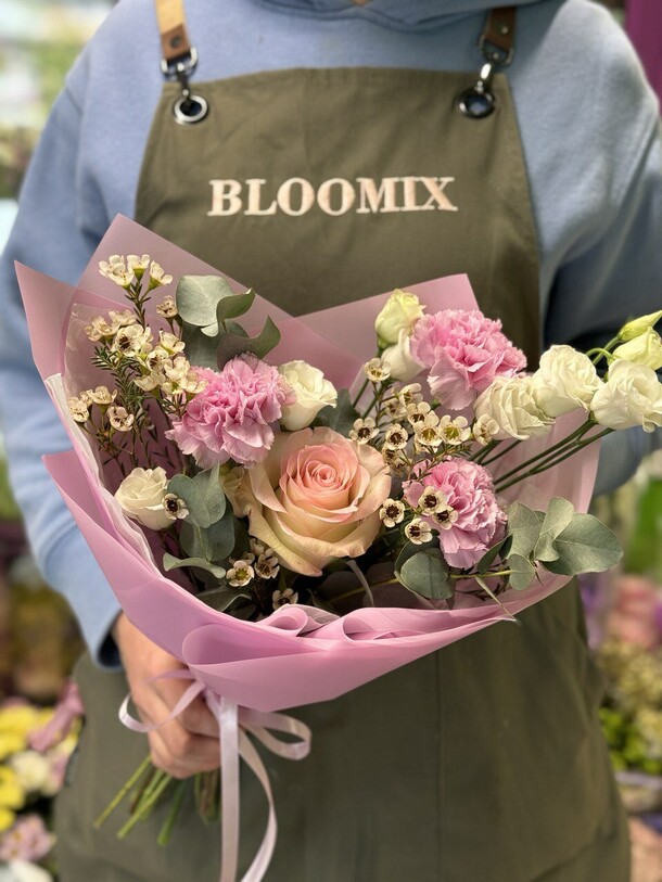 Розовое настроение, артикул F1264908 - 3580 рублей, доставка по городу. Flawery - доставка цветов