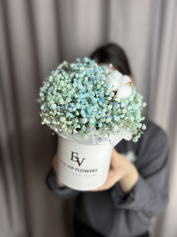 Гипсофила в коробочке, артикул F1364471 - 1690 рублей, доставка по городу. Flawery - доставка цветов