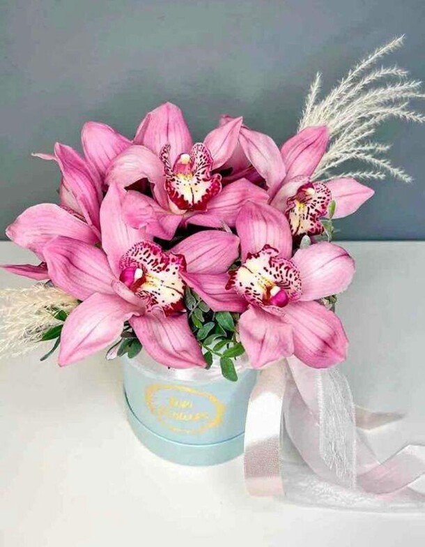 Орхидея в коробочке, артикул F1227102 - 4850 рублей, доставка по городу. Flawery - доставка цветов