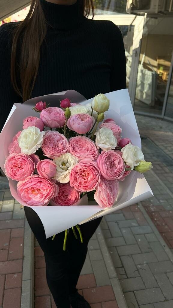 Букет пионов, артикул F1222507 - 3900 рублей, доставка по городу. Flawery - доставка цветов