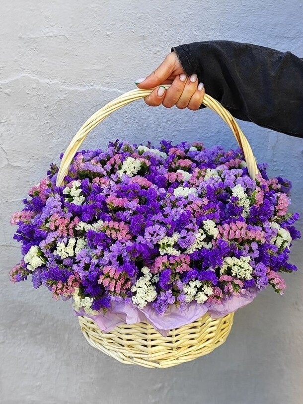 Корзина сухоцвет, артикул F1340435 - 9900 рублей, доставка по городу. Flawery - доставка цветов