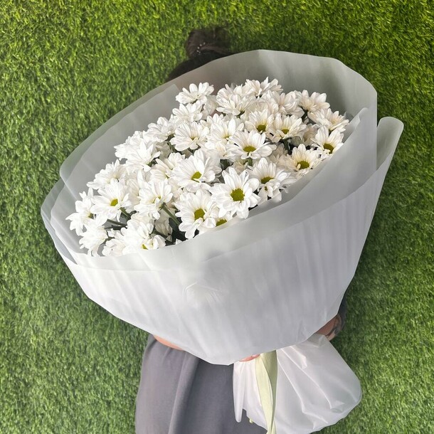 Ромашковое поле(поле из ромашковой хризантемы), артикул F1322254 - 3000 рублей, доставка по городу. Flawery - доставка цветов