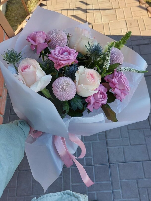 Нежный , стойкий букет, артикул F1149434 - 7618 рублей, доставка по городу. Flawery - доставка цветов