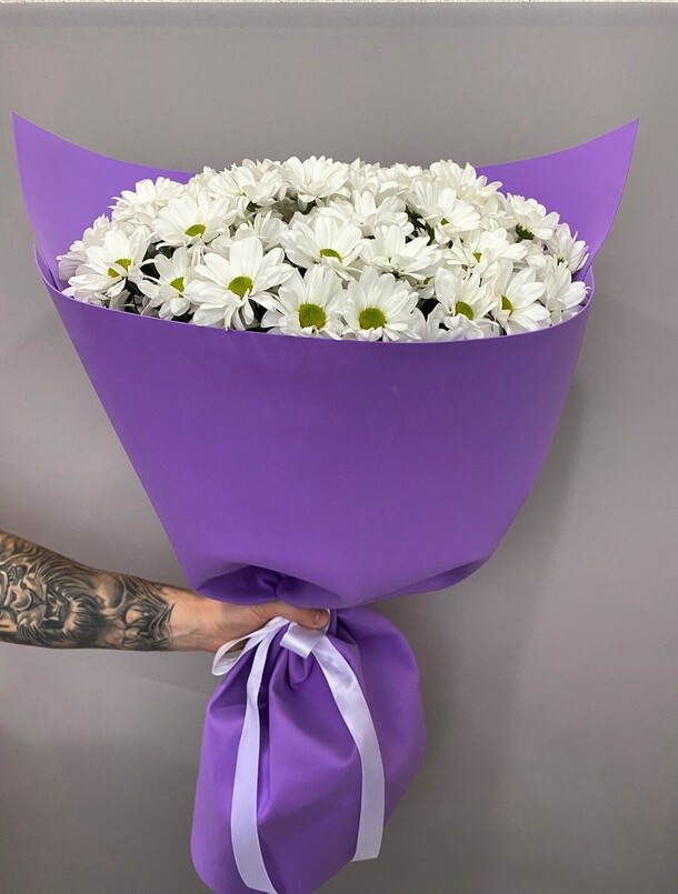 Большой букет хризантем, артикул F1173552 - 7321 рублей, доставка по городу. Flawery - доставка цветов