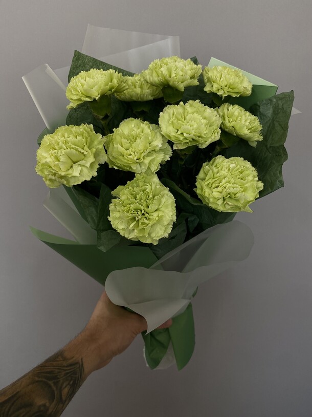 11 цветных диантусов, артикул F1218203 - 3082 рублей, доставка по городу. Flawery - доставка цветов