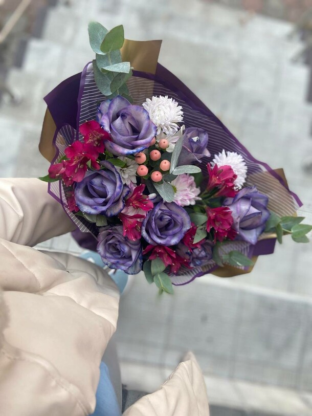 Лиловый рай, артикул F1331870 - 4719 рублей, доставка по городу. Flawery - доставка цветов