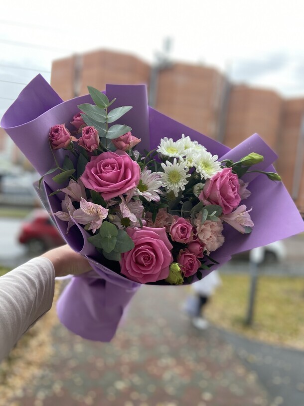 Лиловые капли, артикул F1334571 - 4653 рублей, доставка по городу. Flawery - доставка цветов