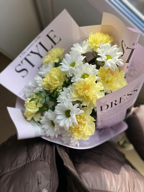 Букет с диантусами, артикул F1346740 - 3032 рублей, доставка по городу. Flawery - доставка цветов