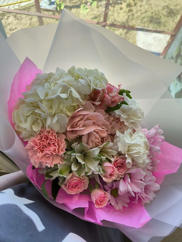 Розовые идеи, артикул F1410145 - 3564 рублей, доставка по городу. Flawery - доставка цветов