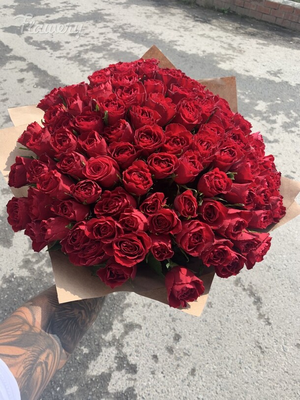 101 шикарная роза, артикул F45846 - 20900 рублей, доставка по городу. Flawery - доставка цветов