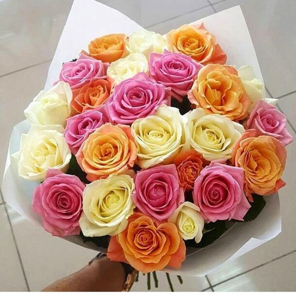 Роза микс, артикул F52963 - 7500 рублей, доставка по городу. Flawery - доставка цветов