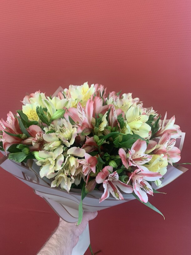 Букет из альстромерий, артикул F1271585 - 4300 рублей, доставка по городу. Flawery - доставка цветов