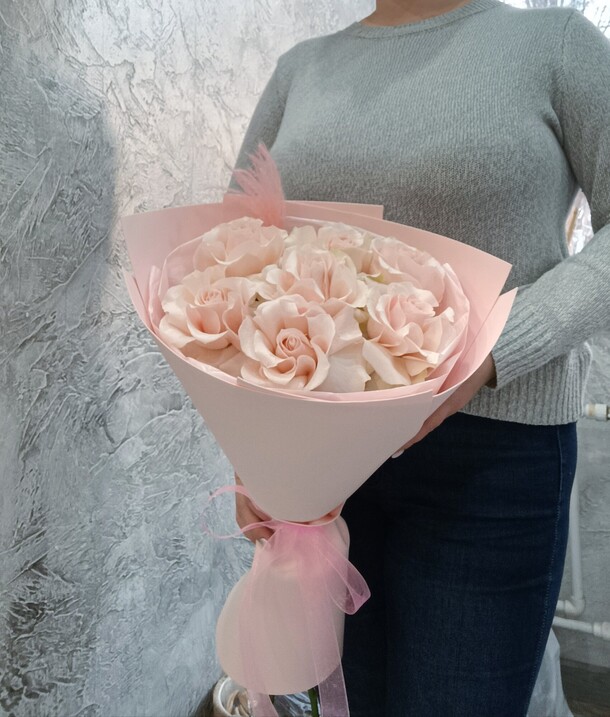 Букет с французскими розами, артикул F1364347 - 3700 рублей, доставка по городу. Flawery - доставка цветов