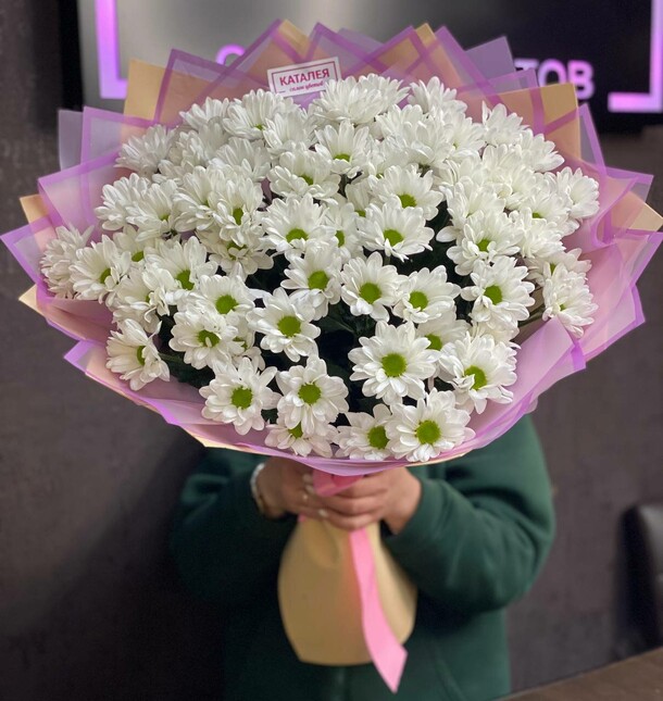 Букет хризантем, артикул F1228295 - 6930 рублей, доставка по городу. Flawery - доставка цветов