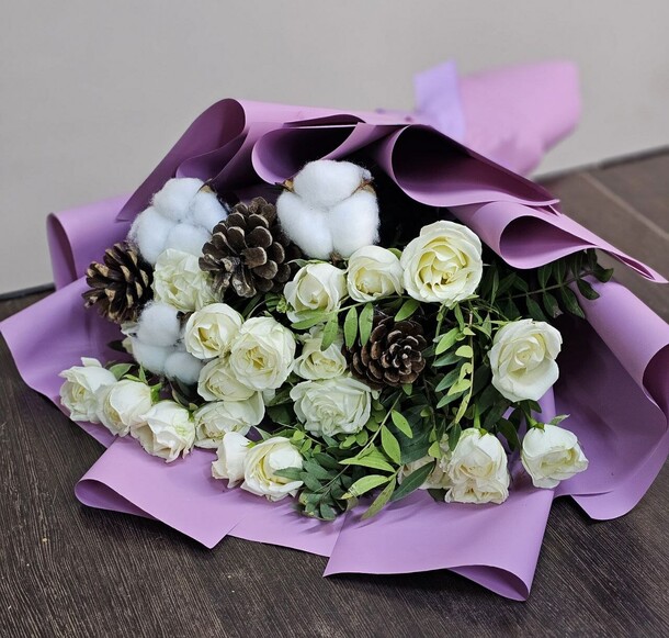 Букет сердце, артикул F1236725 - 6841 рублей, доставка по городу. Flawery - доставка цветов