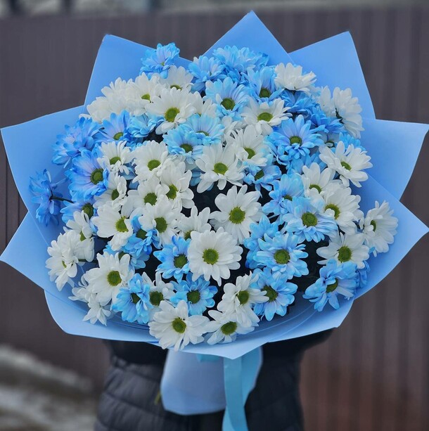 Букет хризантем "облачко", артикул F1253533 - 10197 рублей, доставка по городу. Flawery - доставка цветов