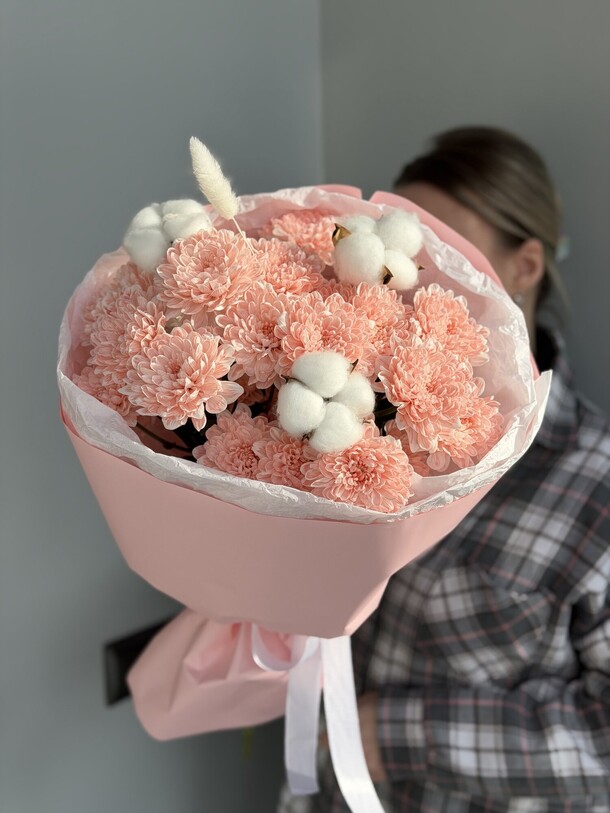 Персик алтай хризантемы, артикул F1517366 - 3650 рублей, доставка по городу. Flawery - доставка цветов