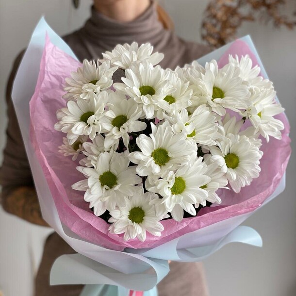 Хризантема кустовая, артикул F1288516 - 2035 рублей, доставка по городу. Flawery - доставка цветов