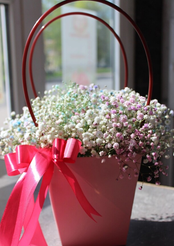 Композиция из гипсофилы, артикул F1307700 - 2990 рублей, доставка по городу. Flawery - доставка цветов