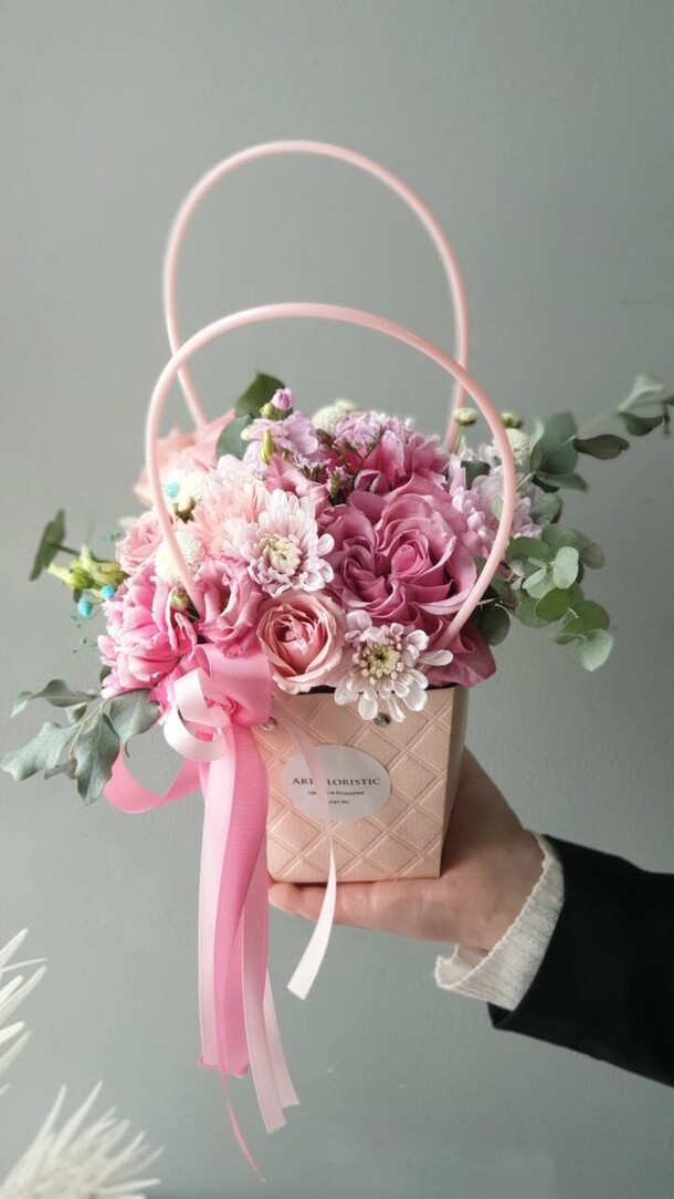 "сумочка с хорошим настроением", артикул F1277013 - 3900 рублей, доставка по городу. Flawery - доставка цветов