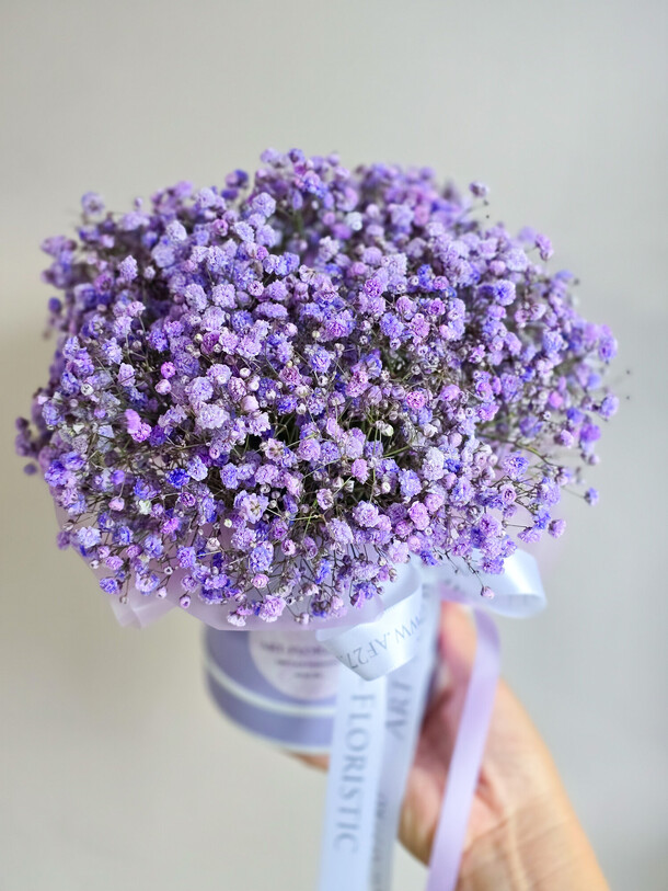 Композиция "лиловая дымка", артикул F1433168 - 3300 рублей, доставка по городу. Flawery - доставка цветов