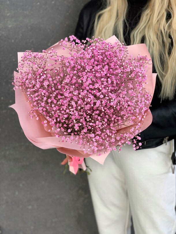 Розовое облачко гипсофил, артикул F1284363 - 2250 рублей, доставка по городу. Flawery - доставка цветов