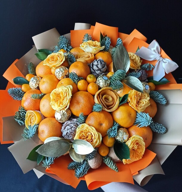 Оранжевое чудо, артикул F1283083 - 11128 рублей, доставка по городу. Flawery - доставка цветов