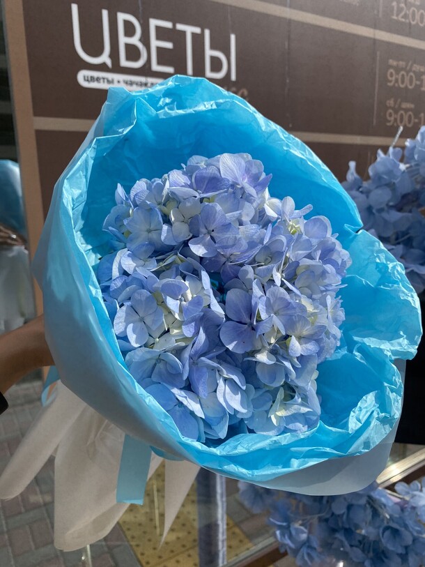 Букет гортензия, артикул F1318678 - 2100 рублей, доставка по городу. Flawery - доставка цветов