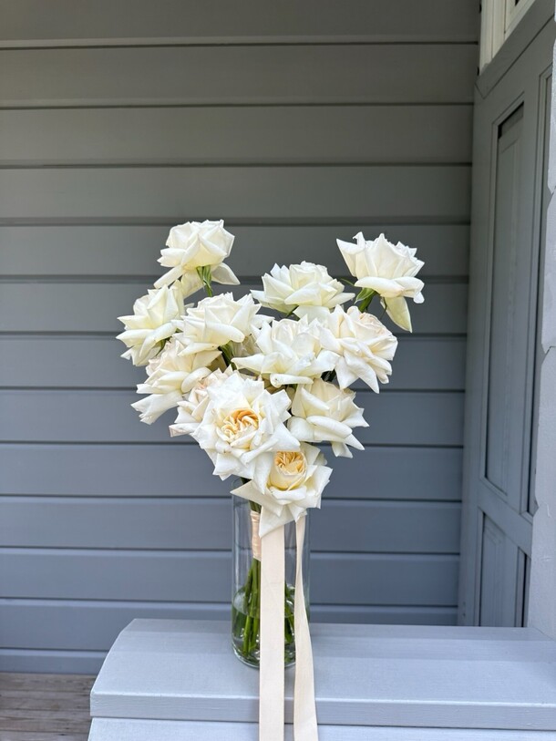 Букет невесты из роз охара, артикул F1297788 - 9000 рублей, доставка по городу. Flawery - доставка цветов