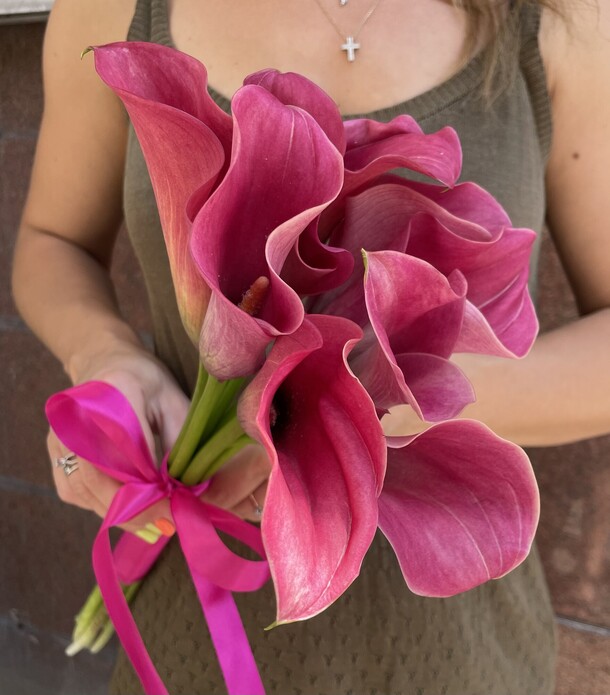 Букет каллы, артикул F1207559 - 5888 рублей, доставка по городу. Flawery - доставка цветов