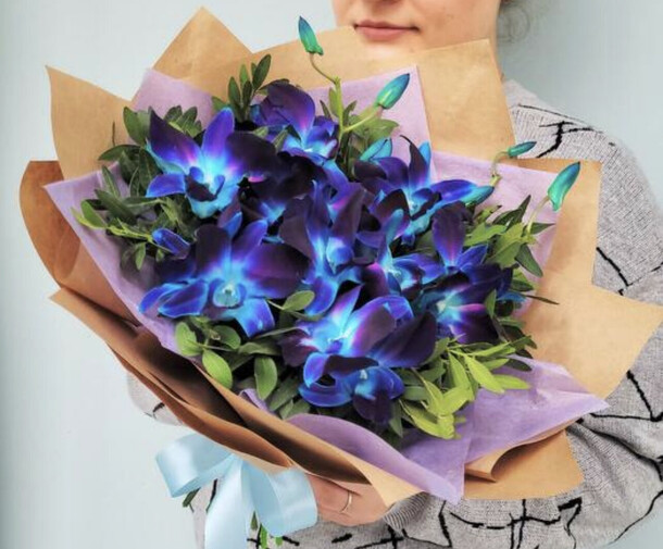 Букет орхидея космическая, артикул F1246221 - 2888 рублей, доставка по городу. Flawery - доставка цветов