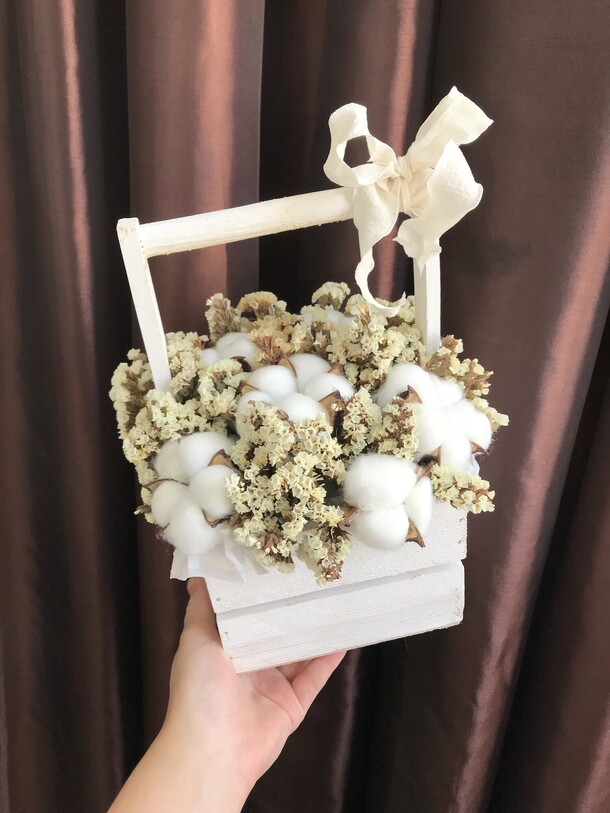 Композиция из сухоцветов, артикул F1452724 - 2800 рублей, доставка по городу. Flawery - доставка цветов