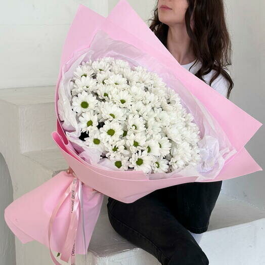 Букет ромашек, артикул F1362338 - 3500 рублей, доставка по городу. Flawery - доставка цветов