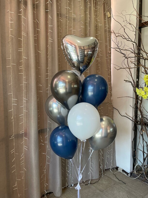 Сет шаров «вечерний миг», артикул F1437215 - 2200 рублей, доставка по городу. Flawery - доставка цветов