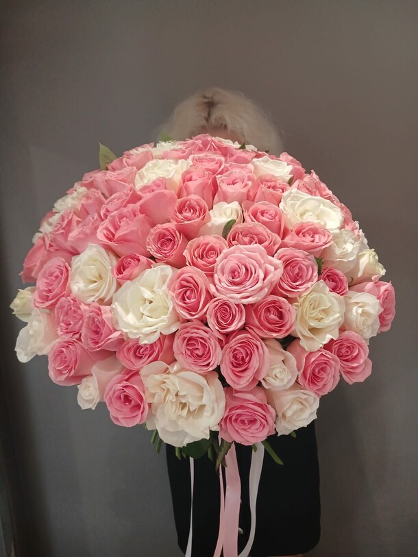 Нежный розовый букет, артикул F1411956 - 39600 рублей, доставка по городу. Flawery - доставка цветов