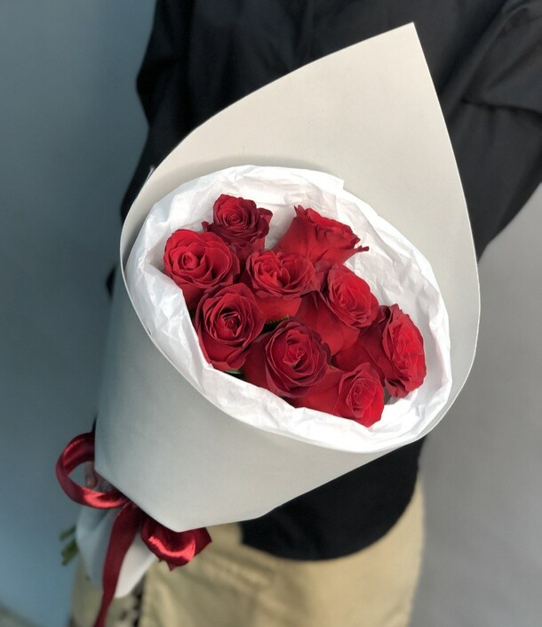 Красные розы, артикул F1310894 - 1890 рублей, доставка по городу. Flawery - доставка цветов