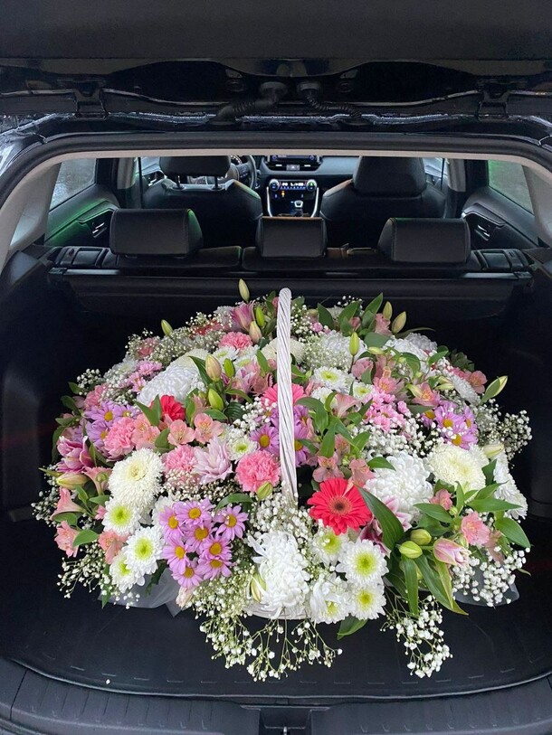 Корзина, артикул F1301896 - 25000 рублей, доставка по городу. Flawery - доставка цветов