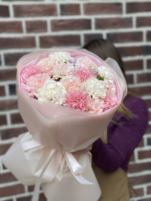 15 кружевных диантусов, артикул F1293230 - 3900 рублей, доставка по городу. Flawery - доставка цветов