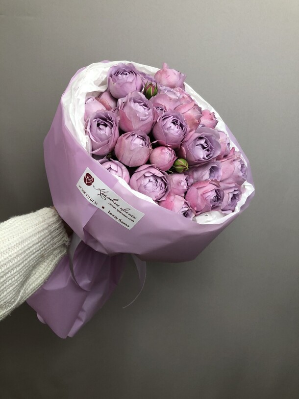 Букет лавандовая роза, артикул F1105944 - 4950 рублей, доставка по городу. Flawery - доставка цветов