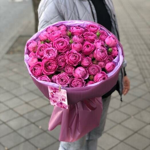 Пионовидные розы 15 веток, артикул F1180754 - 8800 рублей, доставка по городу. Flawery - доставка цветов