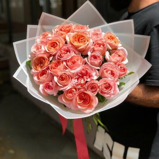 Розы пионовидные 21, артикул F1186898 - 8200 рублей, доставка по городу. Flawery - доставка цветов