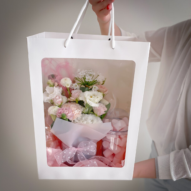 ⭐️ подарочный набор с зефиром "сон в облаках ", артикул F1295537 - 3700 рублей, доставка по городу. Flawery - доставка цветов