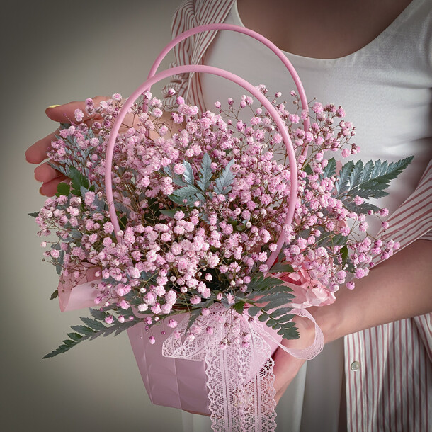 ⭐️ гипсофила "розовое облако", артикул F1298833 - 2600 рублей, доставка по городу. Flawery - доставка цветов