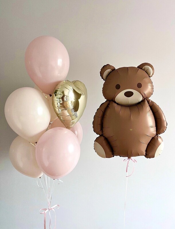 Набор мишка барни, артикул F1296188 - 4460 рублей, доставка по городу. Flawery - доставка цветов