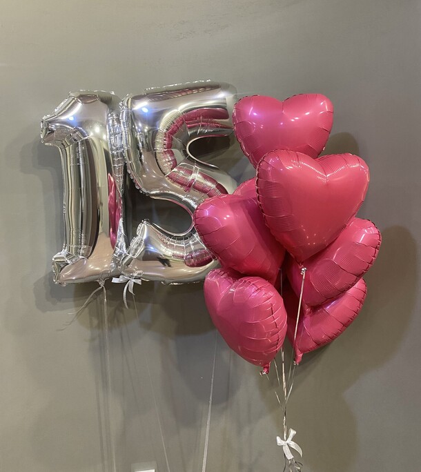 Набор цифры и сердца, артикул F1333156 - 6925 рублей, доставка по городу. Flawery - доставка цветов