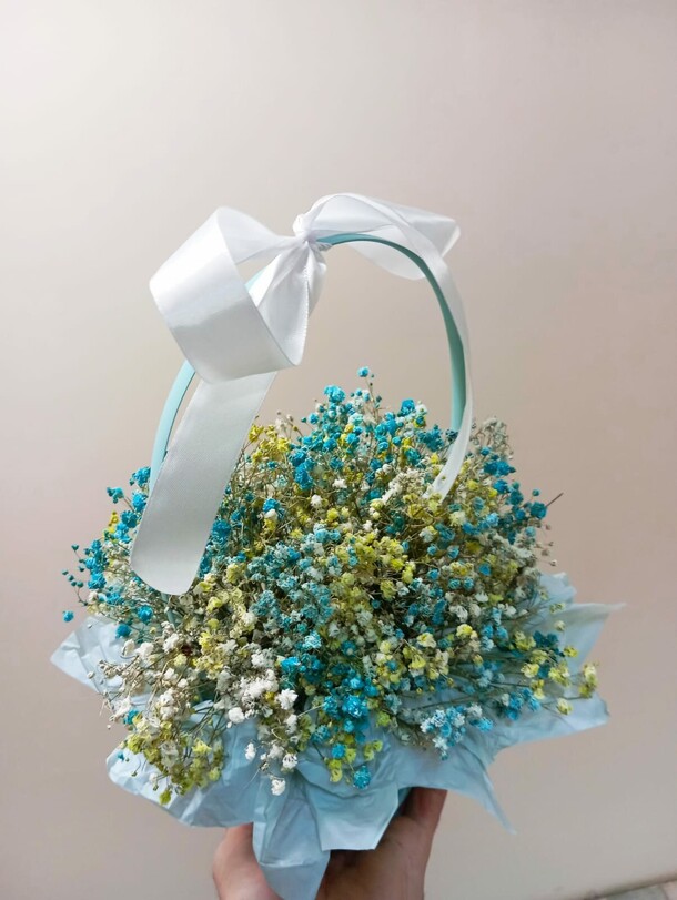 Корзинка сухоцветов, артикул F1340217 - 2135 рублей, доставка по городу. Flawery - доставка цветов